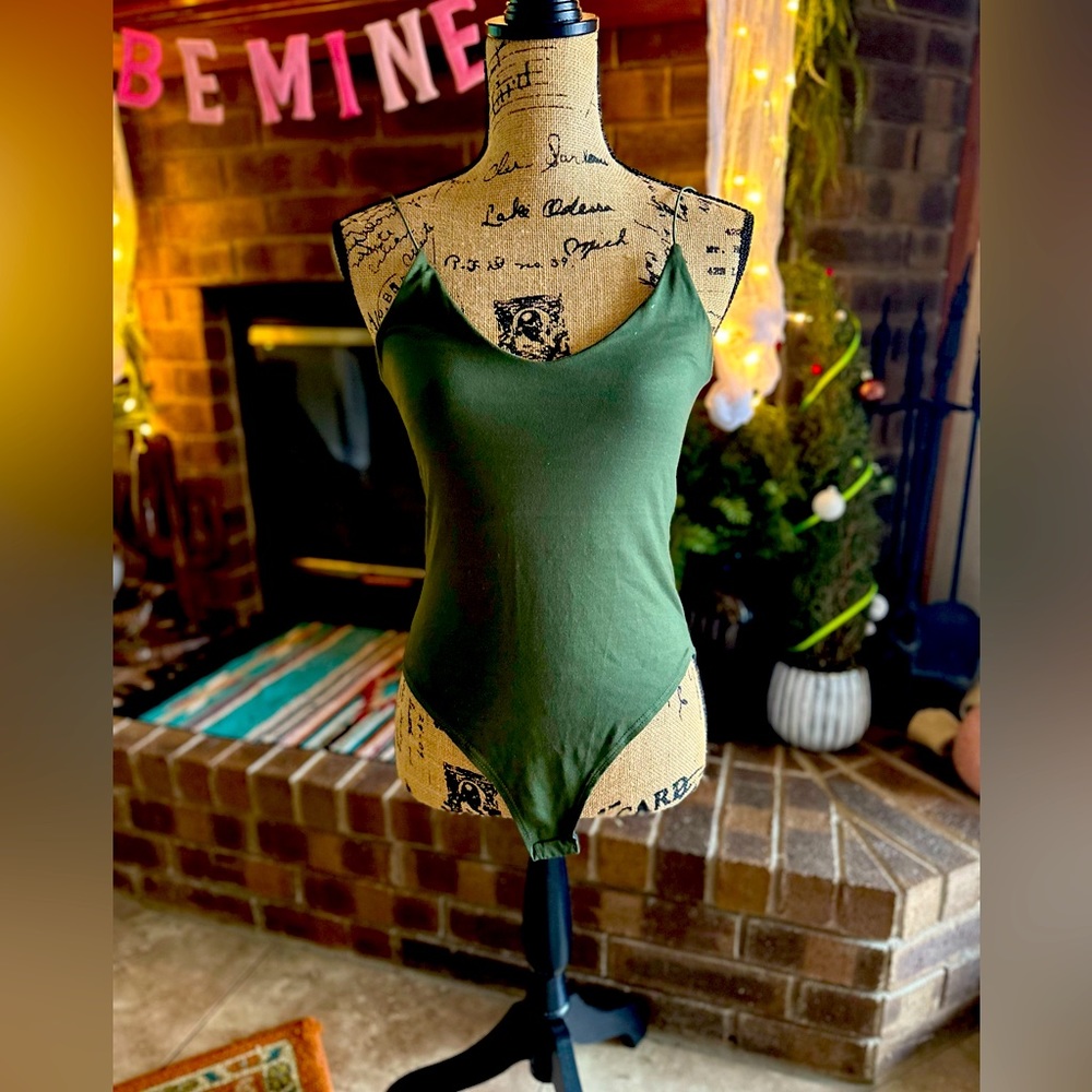 Dark green bodysuit